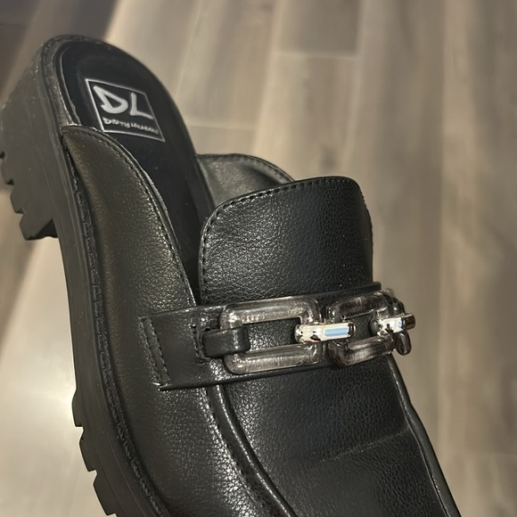 Dirty Laundry Womens Vallor Lucite Chain Detail Chunky Clog Black Size 9 - Picture 5 of 14